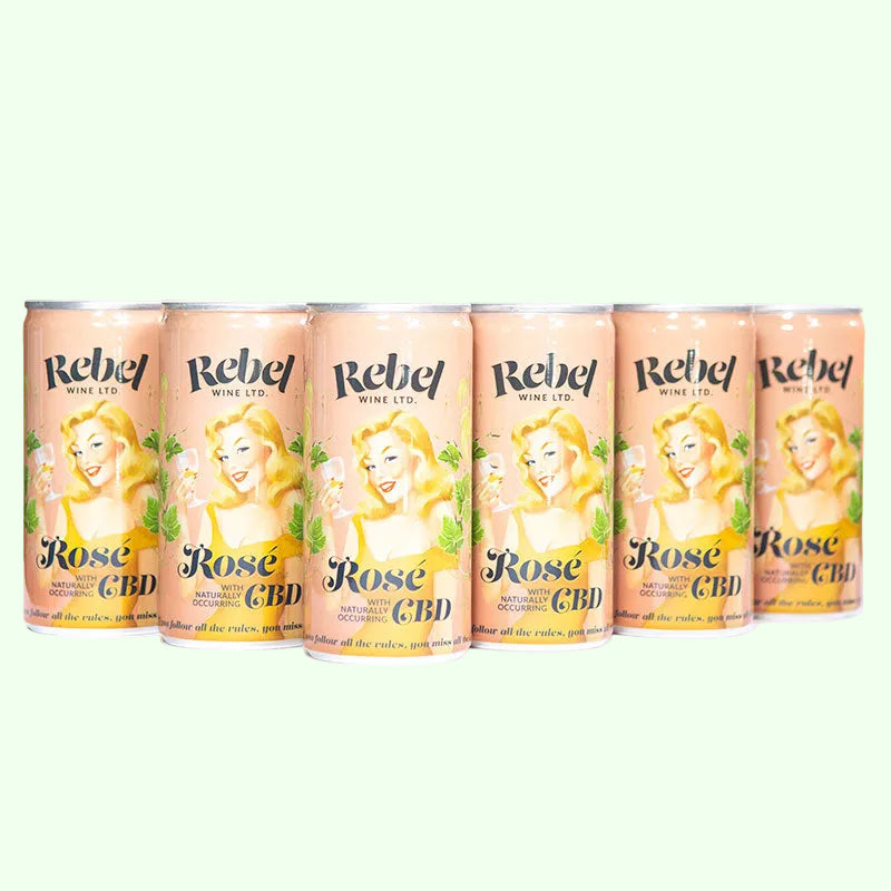 6 x Rebel Rosé - 200ml can with&nbsp;CBD