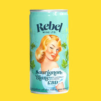 6 x Rebel Sauvignon Blanc - 200ml can with CBD