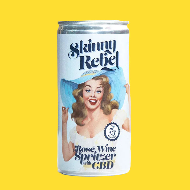 6 x Skinny Rebel Rosé Spritzer - 200ml can with CBD