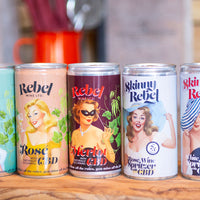 6 x Skinny Rebel Rosé Spritzer - 200ml can with CBD